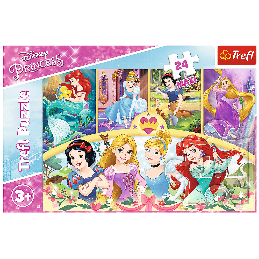 Puzzle Trefl Maxi Disney Princess, Amintiri magice 24 piese image 1