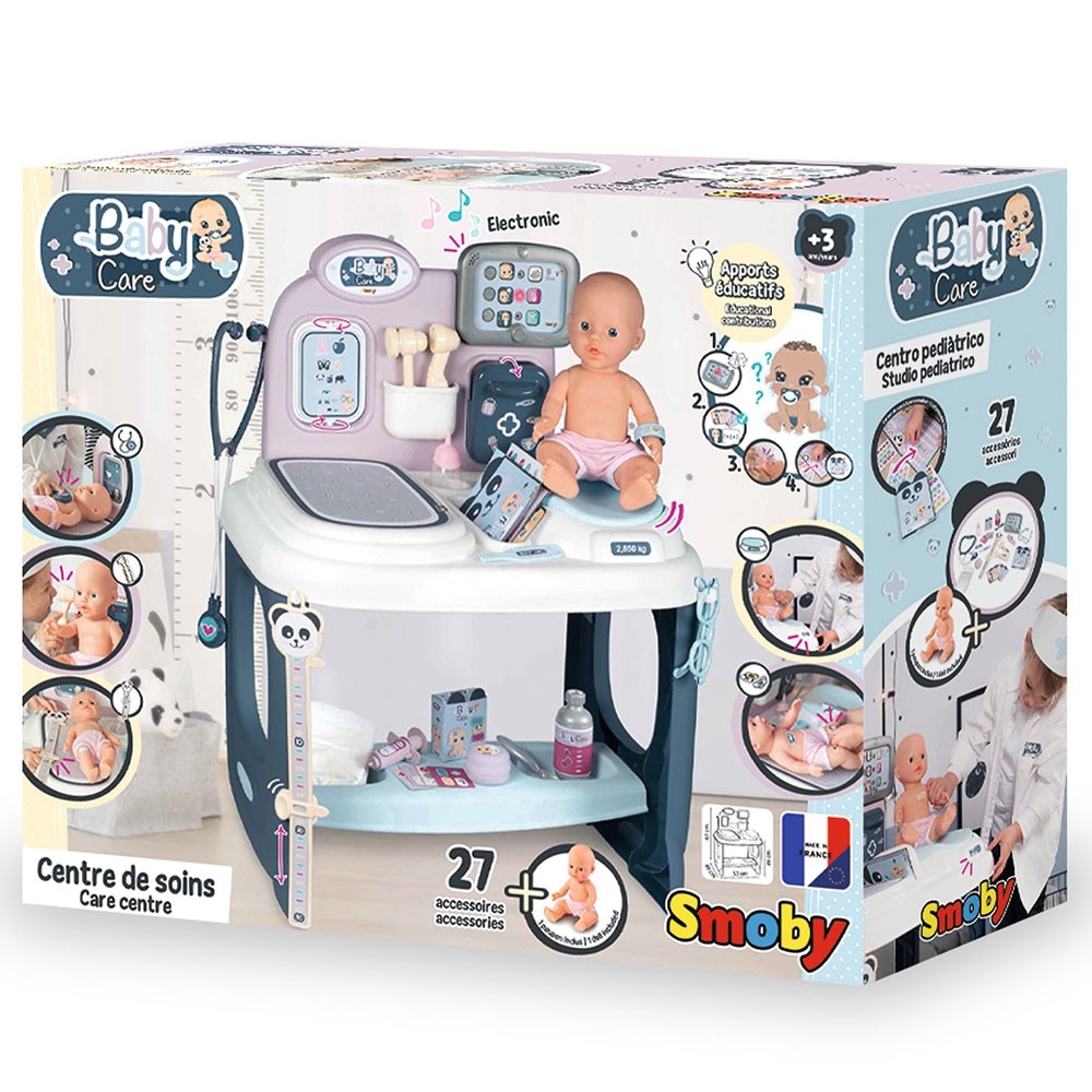 Centru de ingrijire pentru papusi Smoby Baby Care Center cu papusa si accesorii image 1