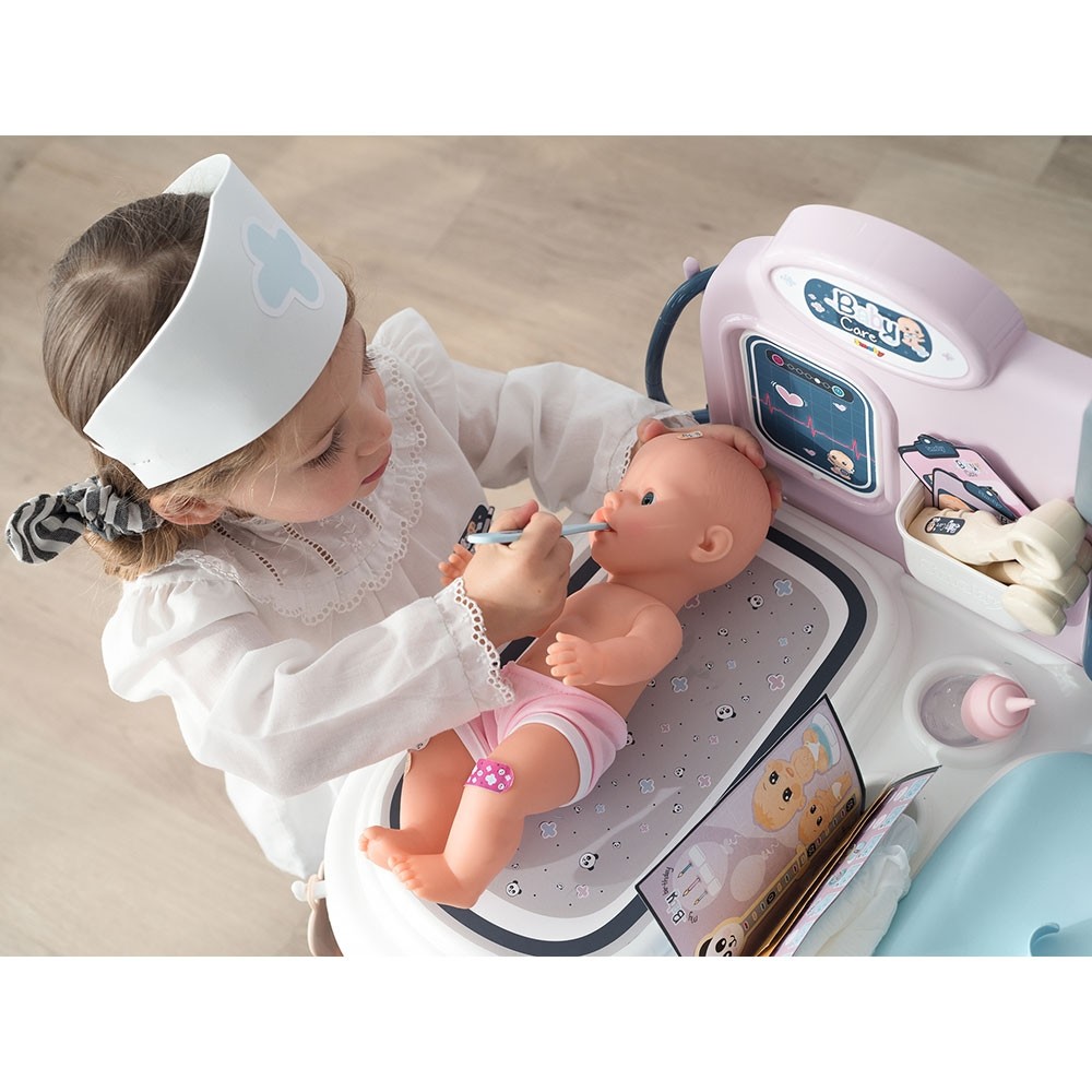 Centru de ingrijire pentru papusi Smoby Baby Care Center cu papusa si accesorii image 14