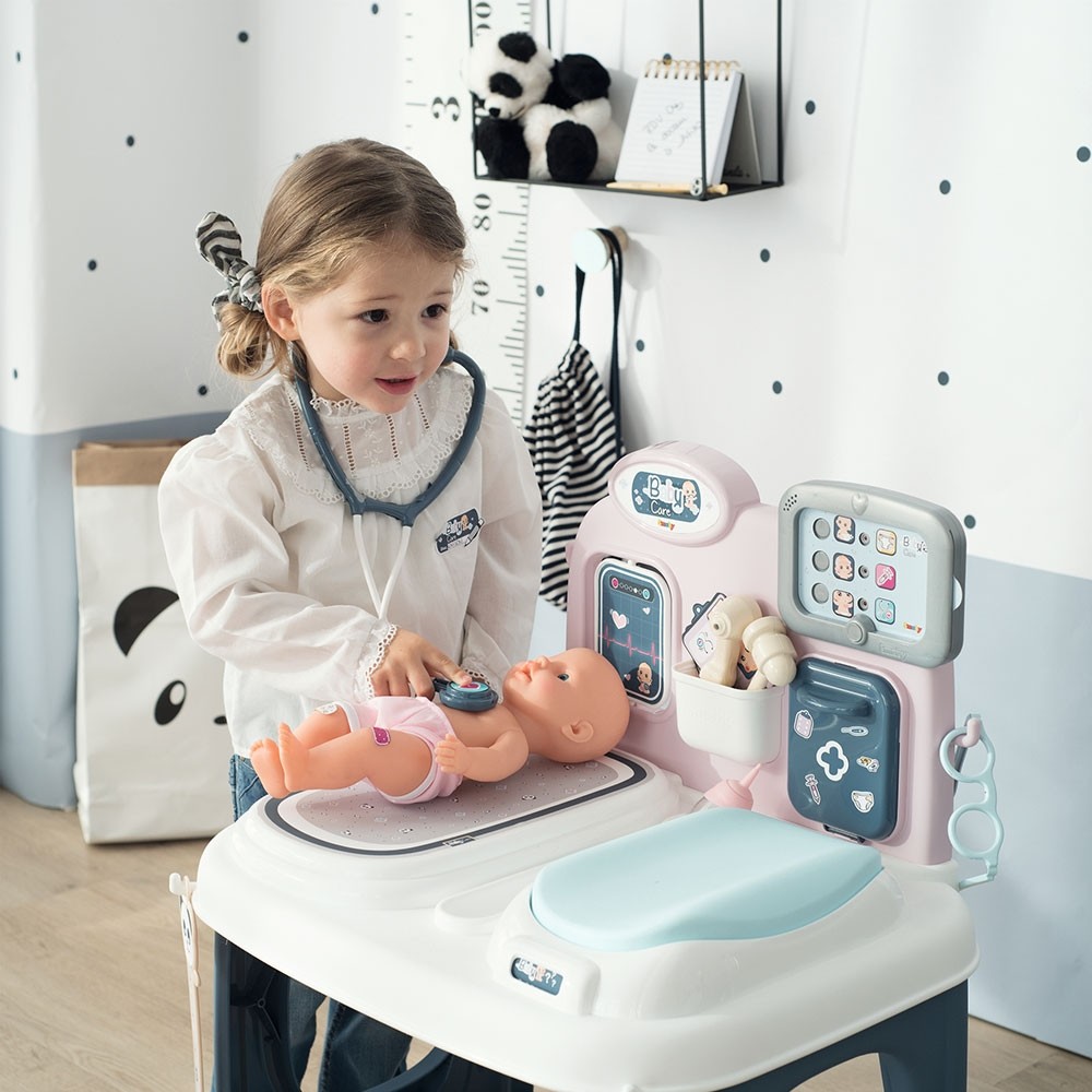 Centru de ingrijire pentru papusi Smoby Baby Care Center cu papusa si accesorii image 17