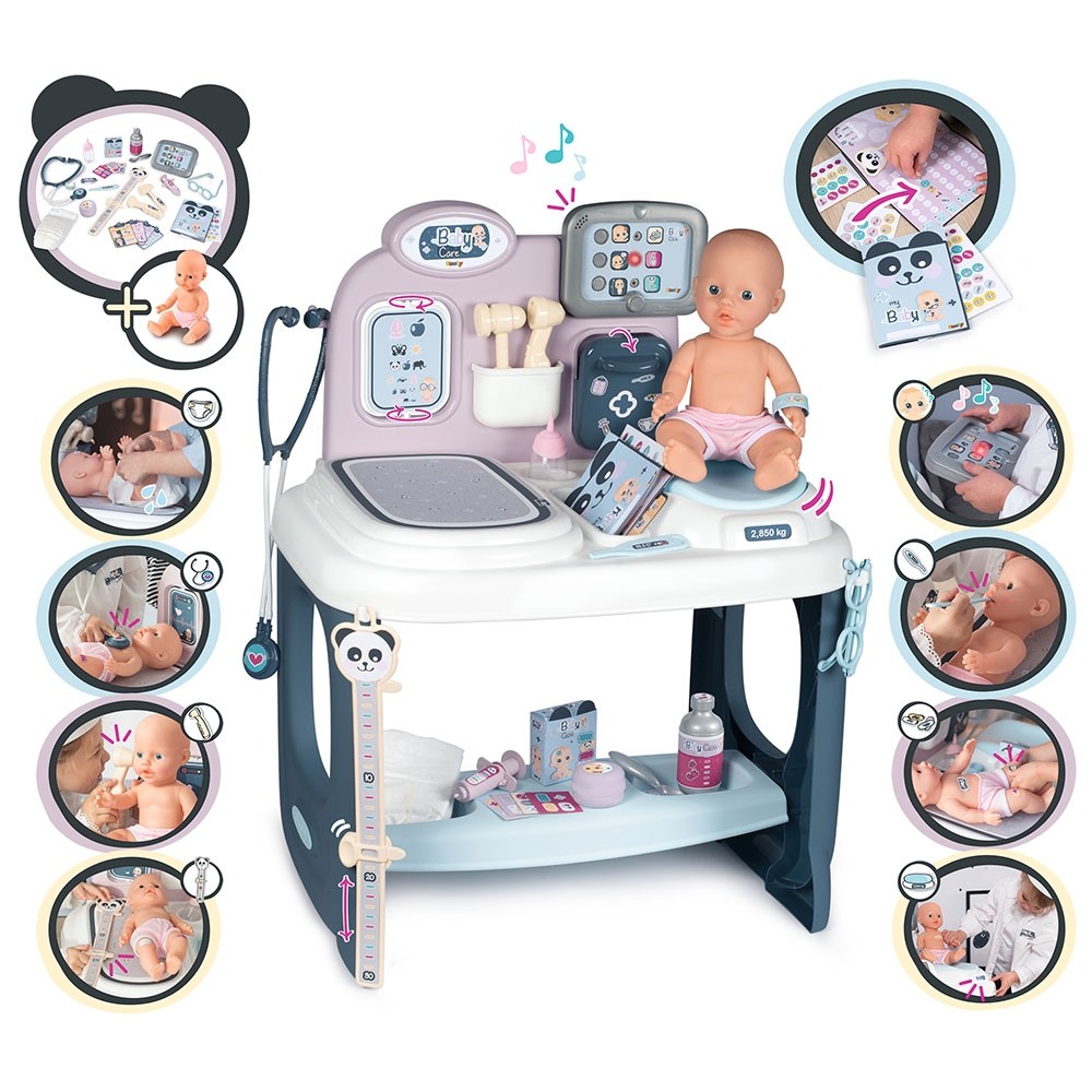 Centru de ingrijire pentru papusi Smoby Baby Care Center cu papusa si accesorii image 25