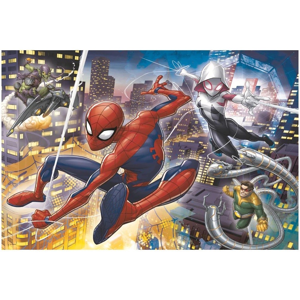 Puzzle Trefl Maxi Marvel Spider Man, Curajosul Spider Man 24 piese image 2