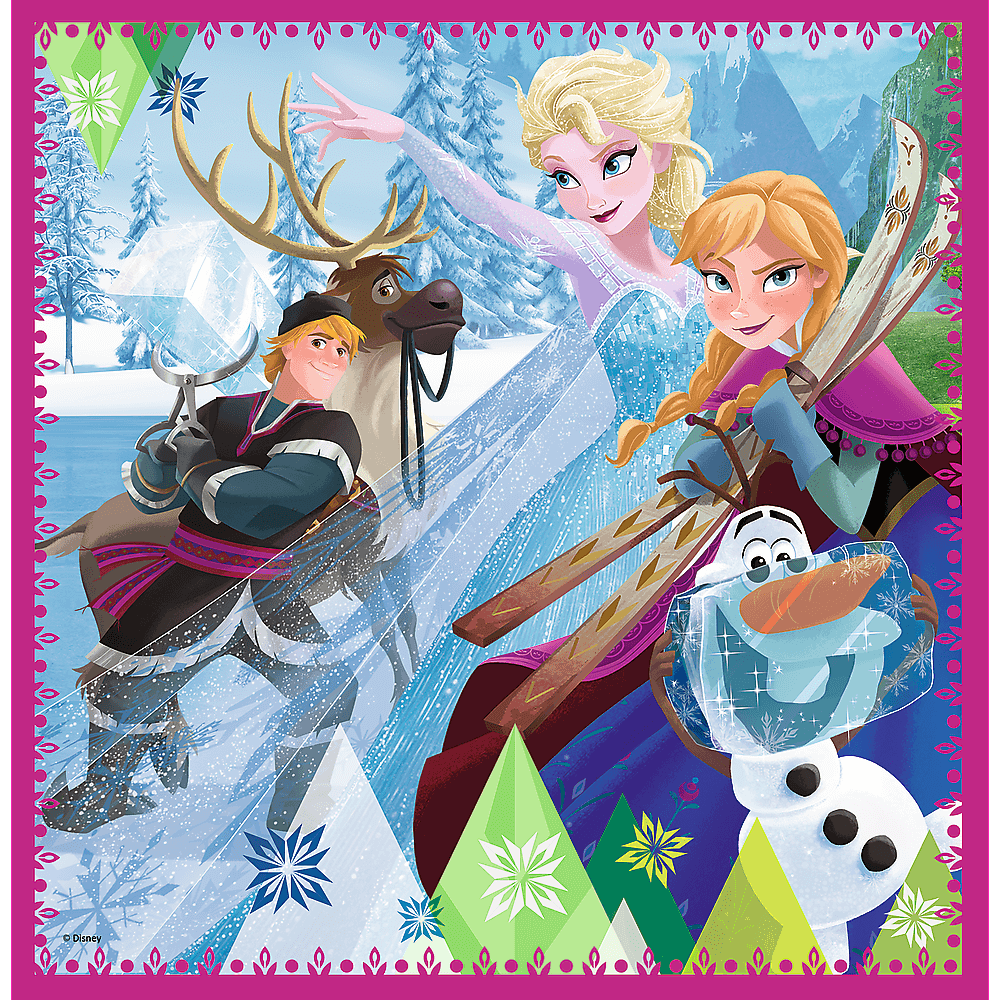 Set puzzle 3 in 1 Trefl Disney Frozen 2, Magia iernii, 1x20 piese, 1x36 piese, 1x50 piese image 2