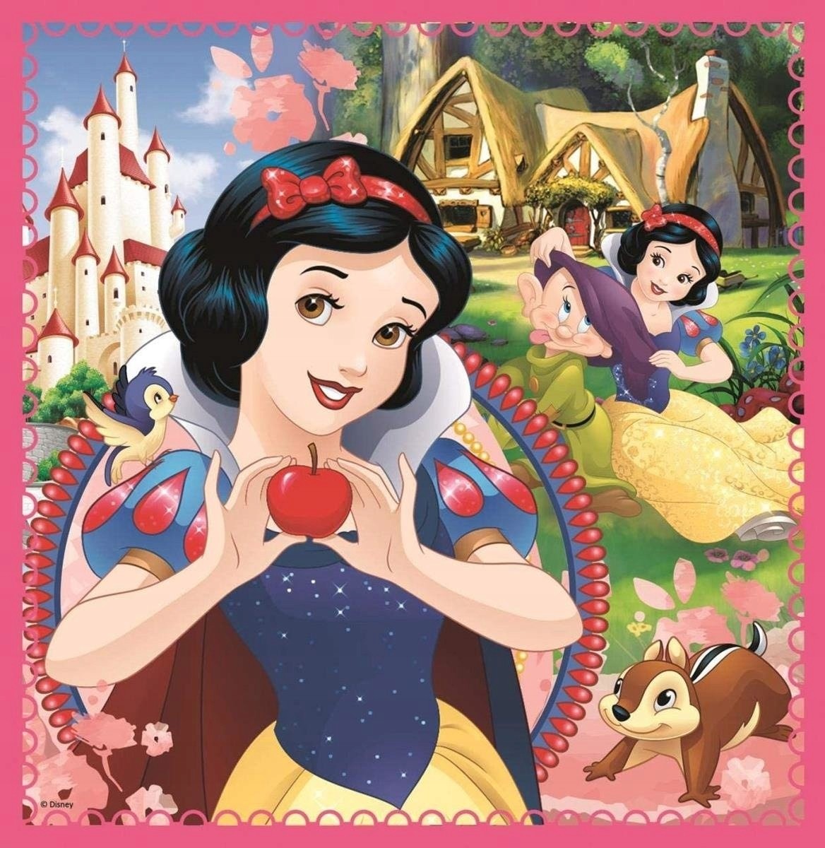 Set puzzle 3 in 1 Trefl Disney Princess, Lumea fermecata a printeselor, 1x20 piese, 1x36 piese, 1x50 piese image 2