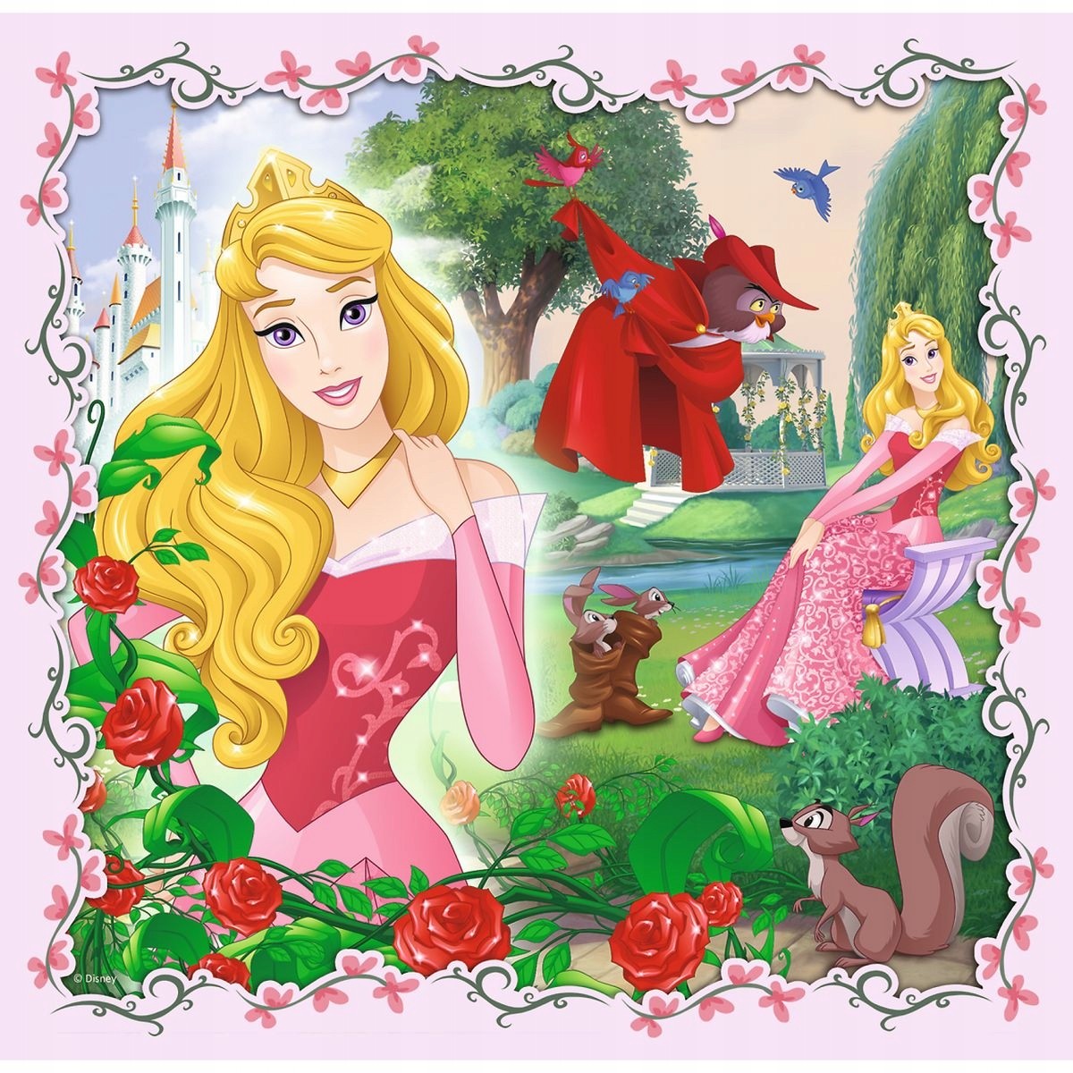 Set puzzle 3 in 1 Trefl Disney Princess Rapunzel, Printesele Aurora si Ariel, 1x20 piese, 1x36 piese, 1x50 piese image 2