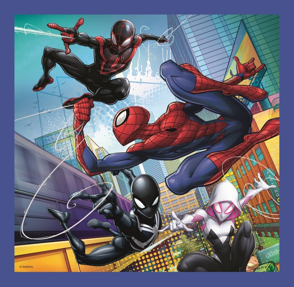Set puzzle 3 in 1 Trefl Marvel Spider Man, Forta paianjenului, 1x20 piese, 1x36 piese, 1x50 piese image 2