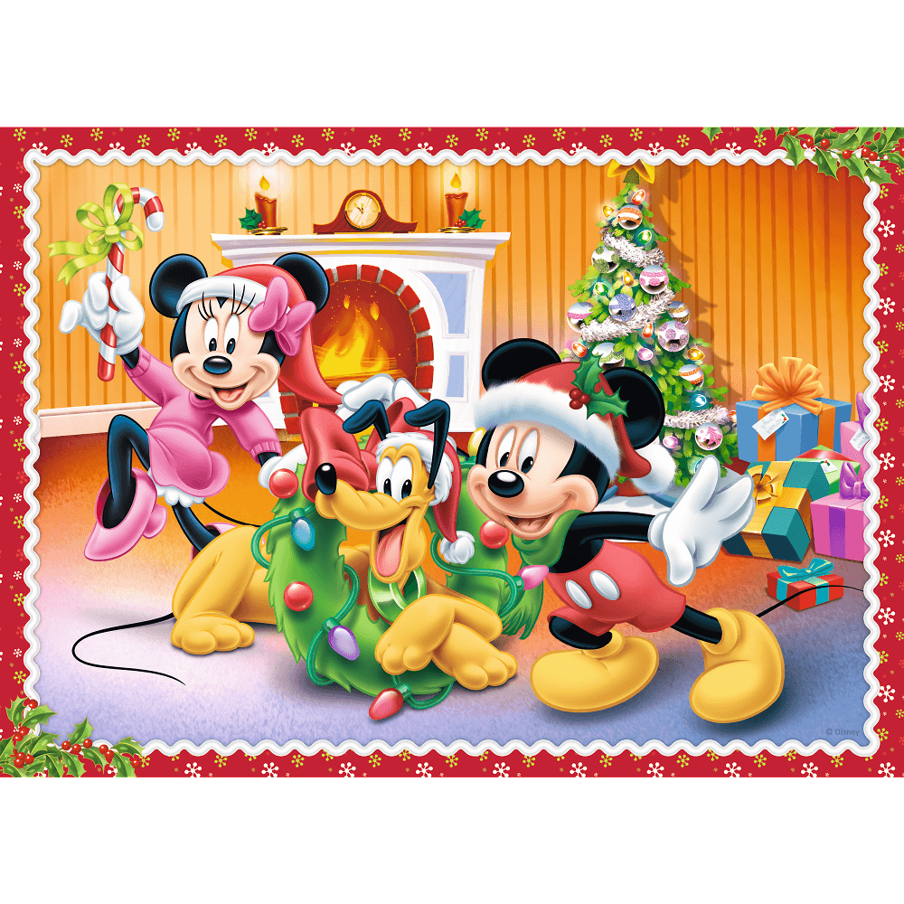 Set puzzle 4 in 1 Trefl Disney, Sarbatoarea Craciunului, 1x35 piese, 1x48 piese, 1x54 piese, 1x70 piese image 4