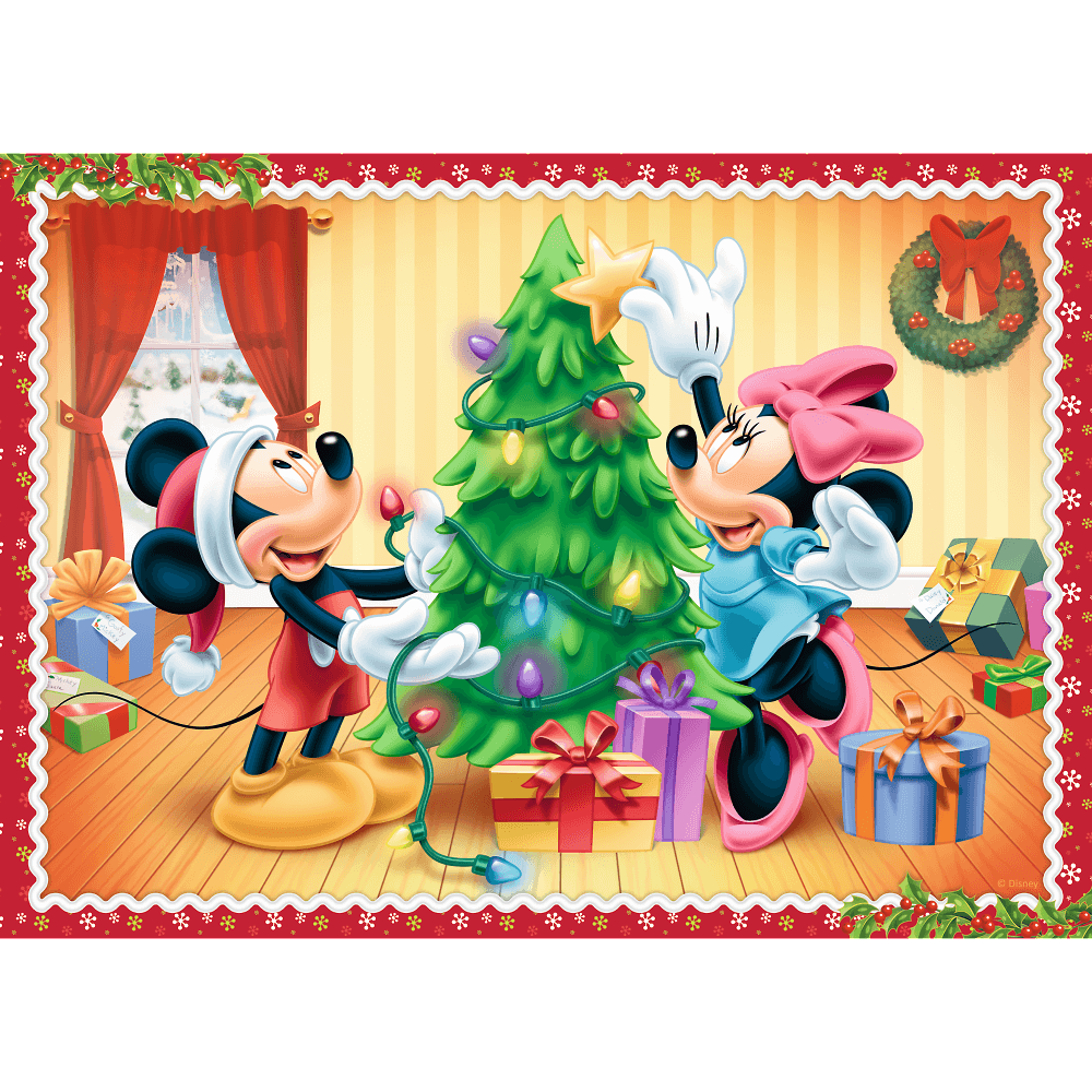 Set puzzle 4 in 1 Trefl Disney, Sarbatoarea Craciunului, 1x35 piese, 1x48 piese, 1x54 piese, 1x70 piese image 5