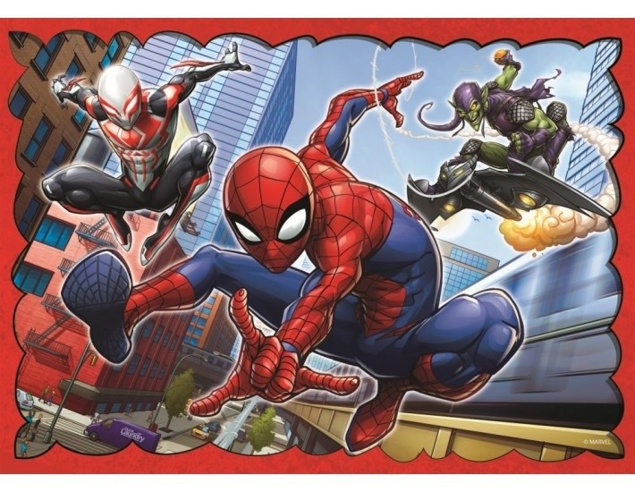 Set puzzle 4 in 1 Trefl Marvel Spider Man, Forta paianjenului, 1x35 piese, 1x48 piese, 1x54 piese, 1x70 piese image 4