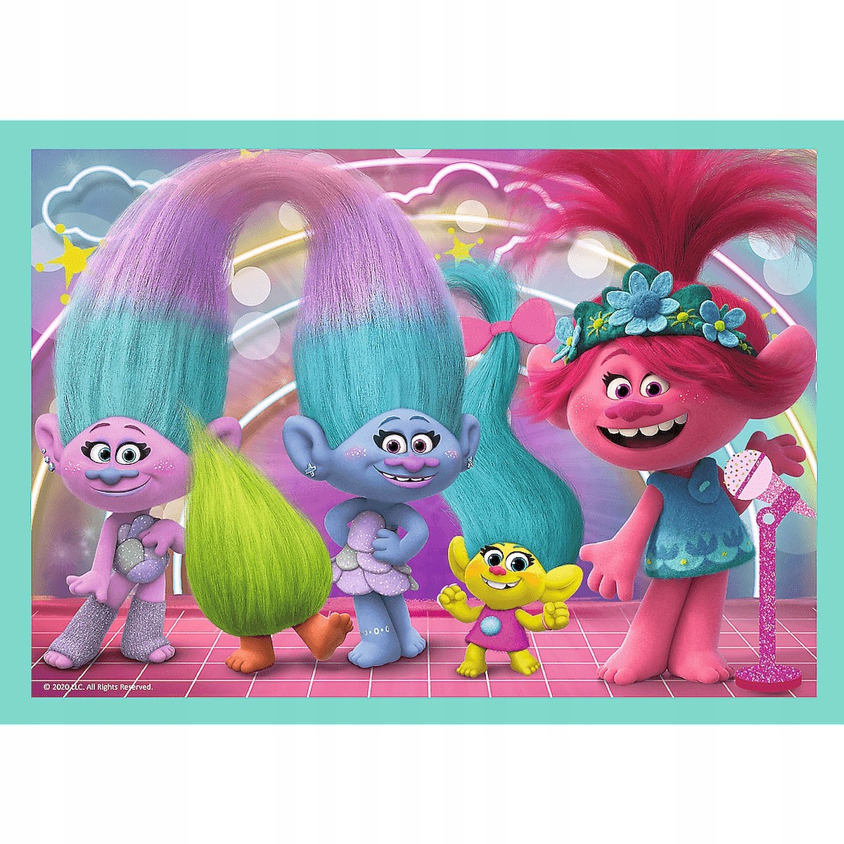 Set puzzle 4 in 1 Trefl DreamWorks Trolls, Turneul trolilor, 1x35 piese, 1x48 piese, 1x54 piese, 1x70 piese image 3