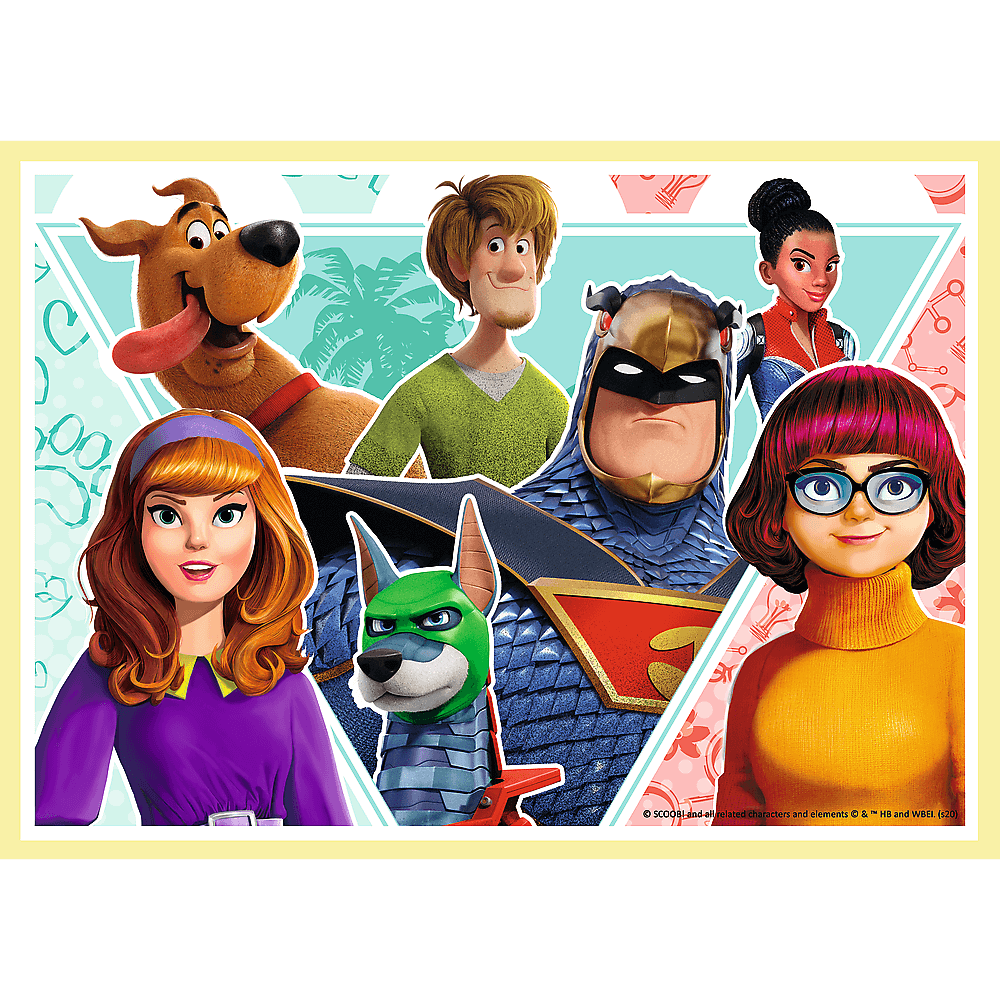 Set puzzle 4 in 1 Trefl Scooby Doo si prietenii, 1x35 piese, 1x48 piese, 1x54 piese, 1x70 piese image 2