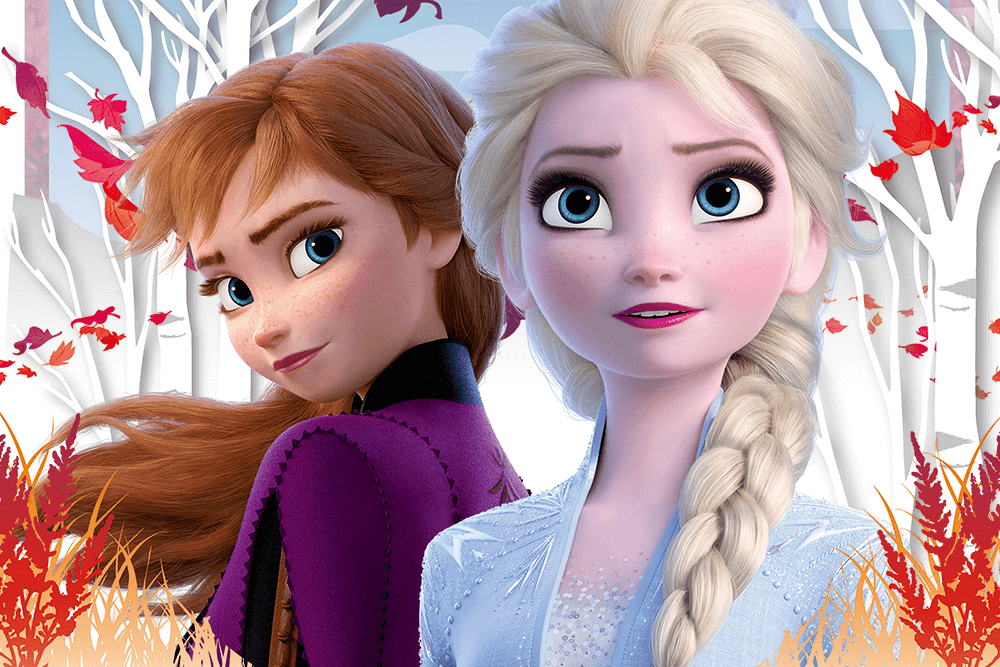 Puzzle Trefl Disney Frozen 2, Lumea fermecata a lui Anna si Elsa 60 piese image 1