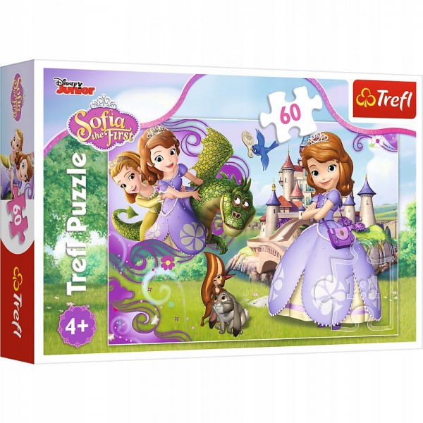 Puzzle Trefl Disney Sofia, Aventurile printesei Sofia 60 piese