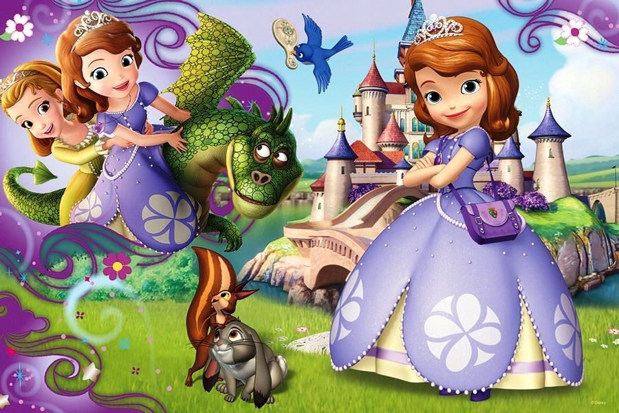 Puzzle Trefl Disney Sofia, Aventurile printesei Sofia 60 piese image 1