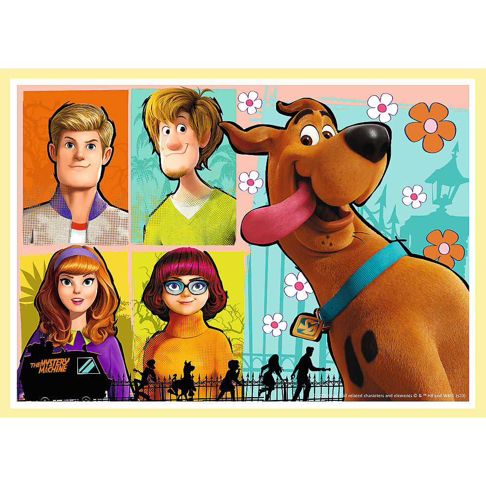 Set puzzle 4 in 1 Trefl Scooby Doo si prietenii, 1x35 piese, 1x48 piese, 1x54 piese, 1x70 piese image 3
