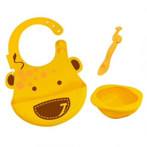 Set alimentatie 3 piese fara BPA Giraffe image 1