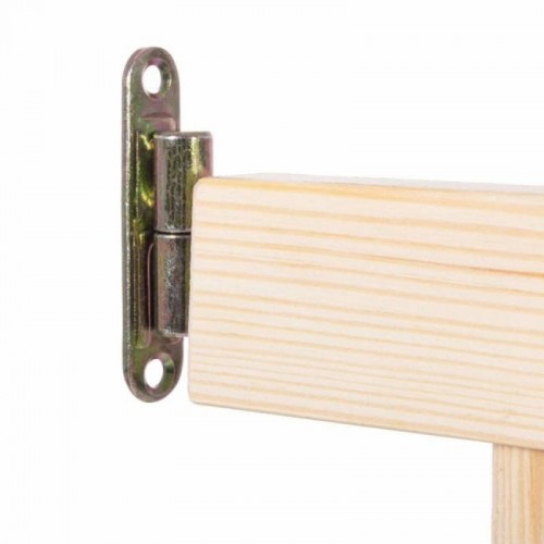 Poarta de siguranta extensibila din lemn natur 72-122 cm Springos Wooden image 4