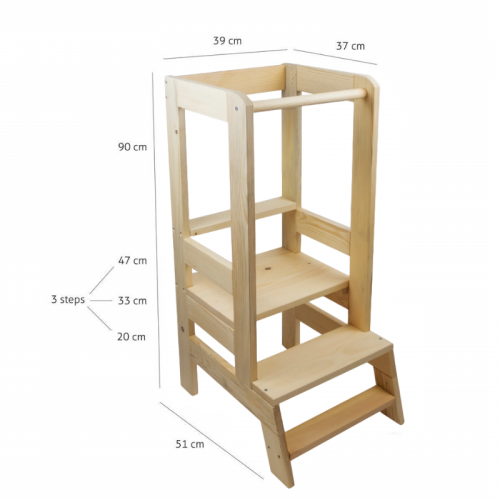 Springos - Turn de invatare ajustabil Learning Tower tip Montessori