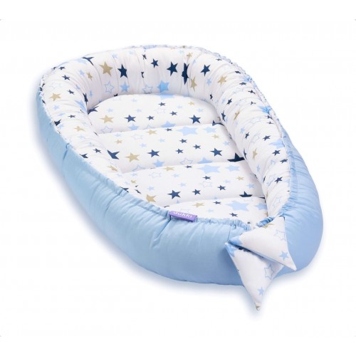 Cosulet bebelus pentru dormit Baby Nest Cocoon XL 90x50 cm Milky Way image 2