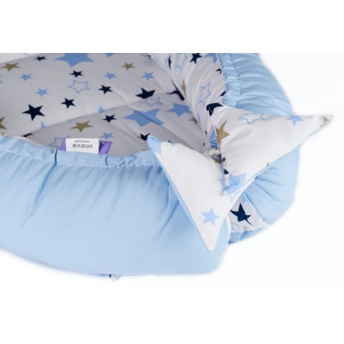 Cosulet bebelus pentru dormit Baby Nest Cocoon XL 90x50 cm Milky Way image 3