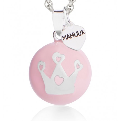 Cadou gravide colier Bola Pink Crown Harmony Ball