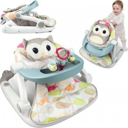 Fotoliu bebe transformabil in antemergator Smily Play Owly