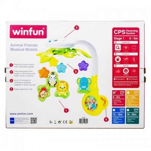 Winfun - Carusel muzical cu proiector Zoo image 4