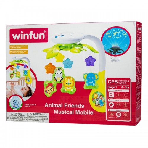 Winfun - Carusel muzical cu proiector Zoo image 5