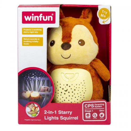 Winfun - Lampa de veghe muzicala cu proiector multicolor Squirrel image 6