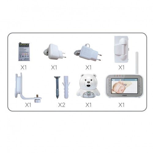 Videointerfon digital bidirectional 4,3 inch BM4200, include melodii si termometru image 2