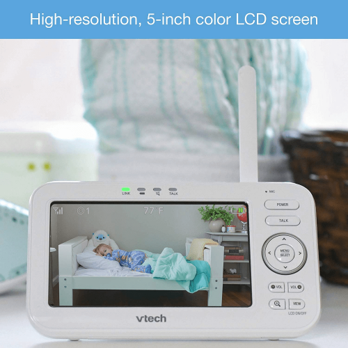 Videointerfon digital bidirectional 5 inch VM5261 cu melodii si unghi reglabil image 5
