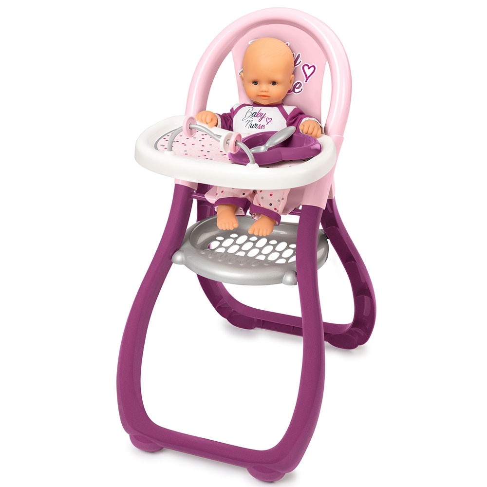 Scaun de masa pentru papusi Smoby Baby Nurse