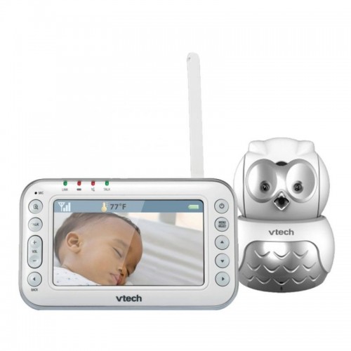 Videointerfon digital bidirectional Vtech 4.3 inch BM4600 Bufnita, camera rotativa, melodii si termometru