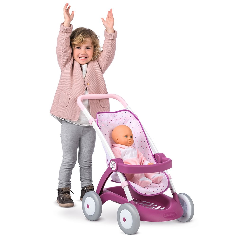 Carucior sport pentru papusi Smoby Baby Nurse Chuli Pop image 2