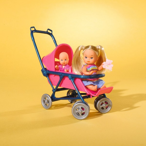 Papusa Simba Steffi Love 29 cm Baby World cu 2 copii, 1 bebelus si accesorii image 2