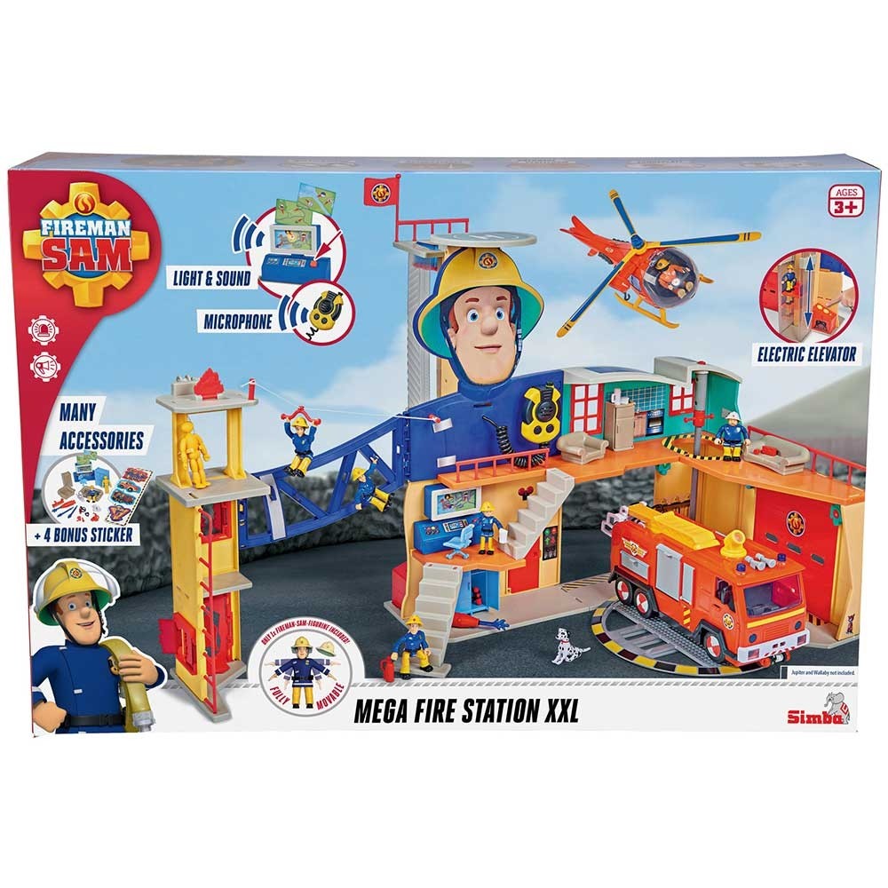Jucarie Simba Statie de pompieri Fireman Sam, Sam Ultimate Firestation XXL cu figurina si accesorii image 1