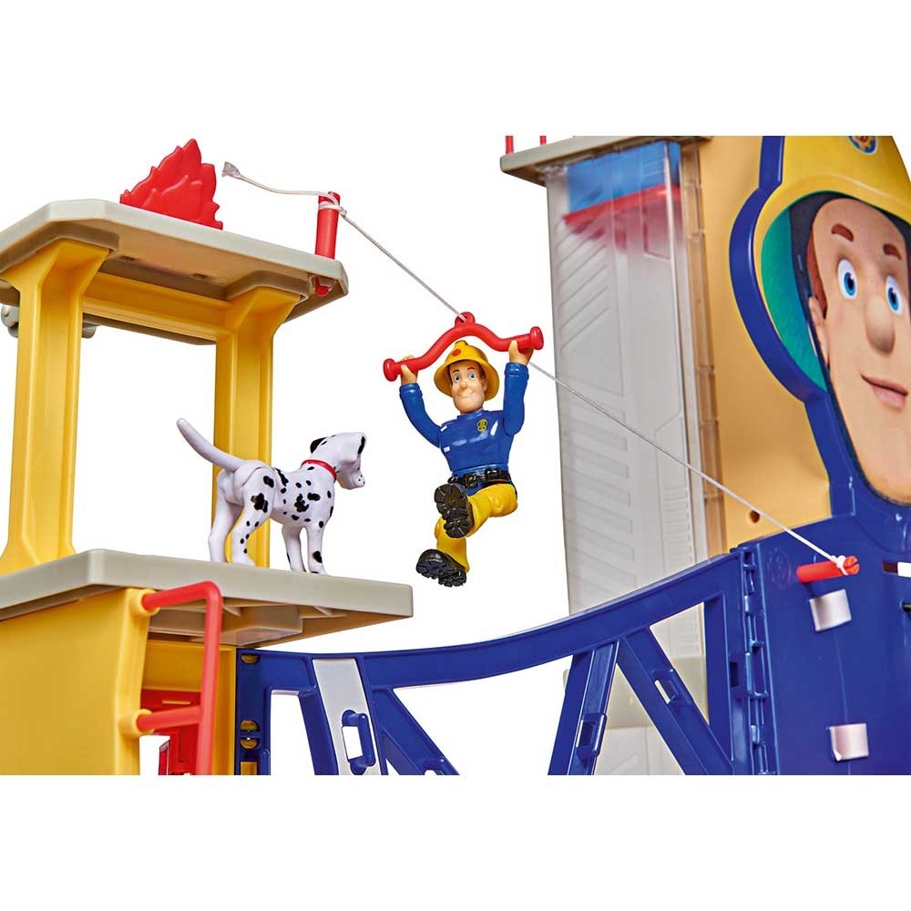 Jucarie Simba Statie de pompieri Fireman Sam, Sam Ultimate Firestation XXL cu figurina si accesorii image 7