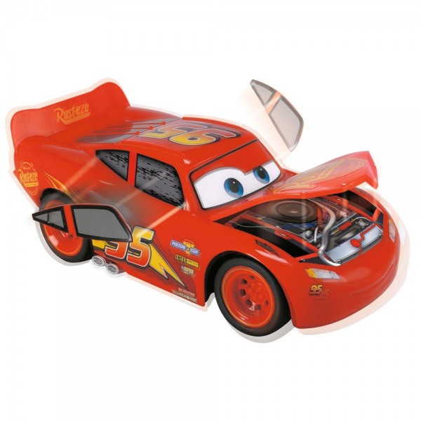 Masina Dickie Toys Cars 3 Crash Car Lightning McQueen cu telecomanda image 2