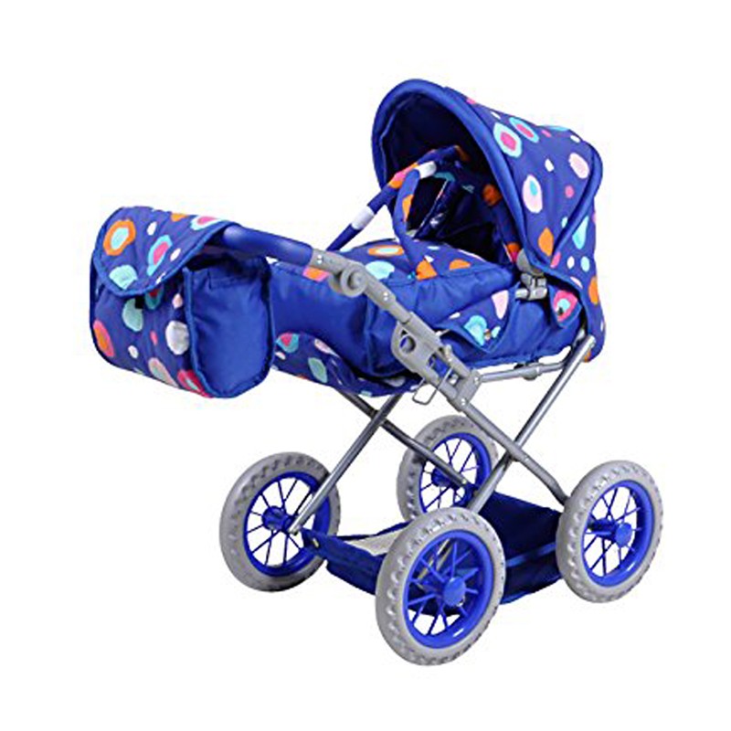 Carucior 2 in 1 pentru papusi Ruby Blue Splash