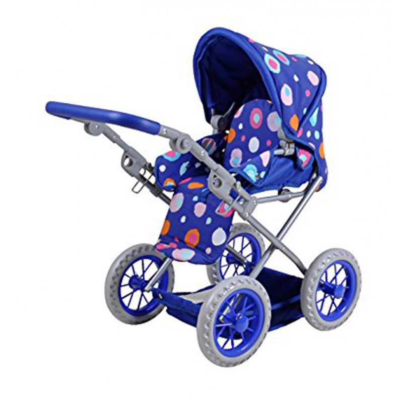 Carucior 2 in 1 pentru papusi Ruby Blue Splash image 3