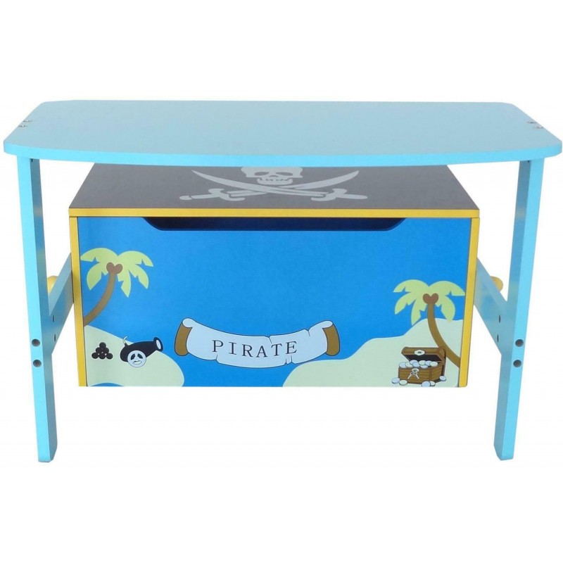 Mobilier 2 in 1 pentru depozitare jucarii Blue Pirate image 1