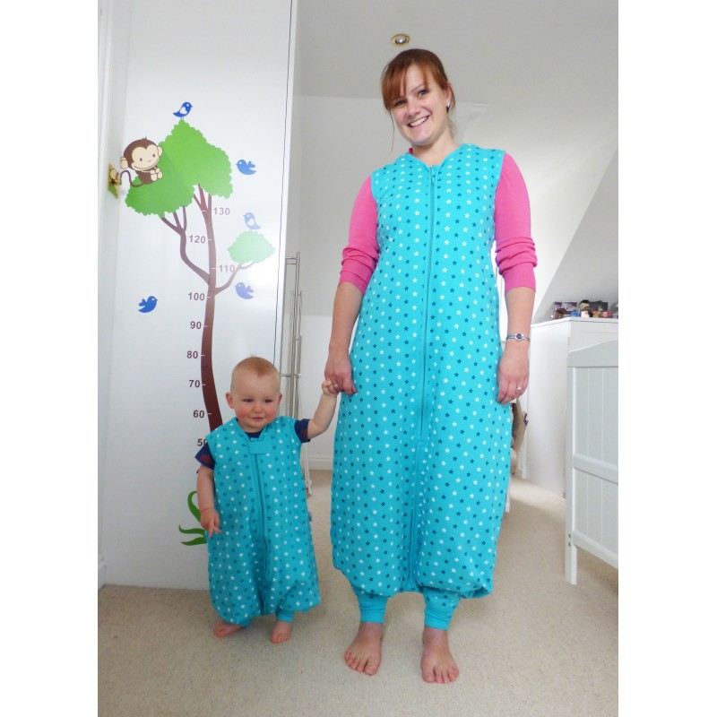 Sac de dormit pentru adulti Teal Stars L 2.5 Tog image 2