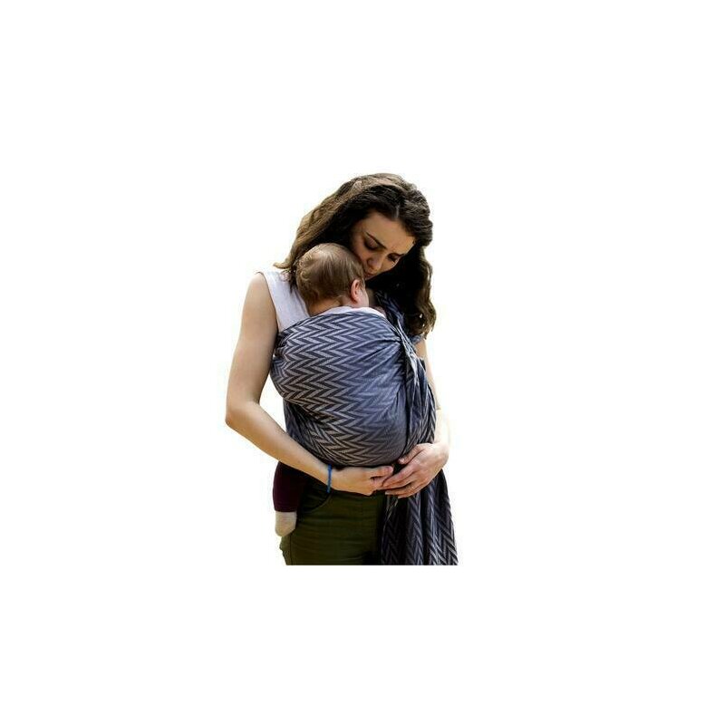 Luna Dream - Sling cu inel 2.1 m, Herringbone Grey image 3