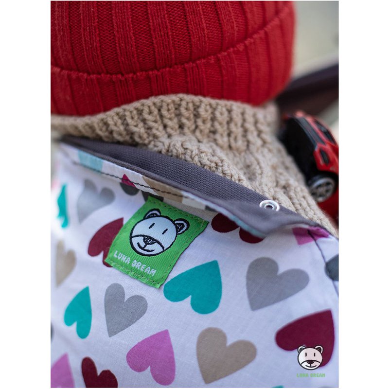 Luna Dream - Marsupiu ergonomic 2 in 1, Magic Hearts image 1