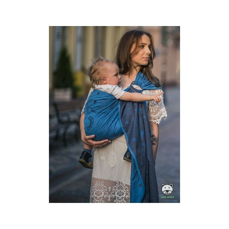 Luna Dream - Sling cu inel 2.1 m, Weave Jacquard image 3