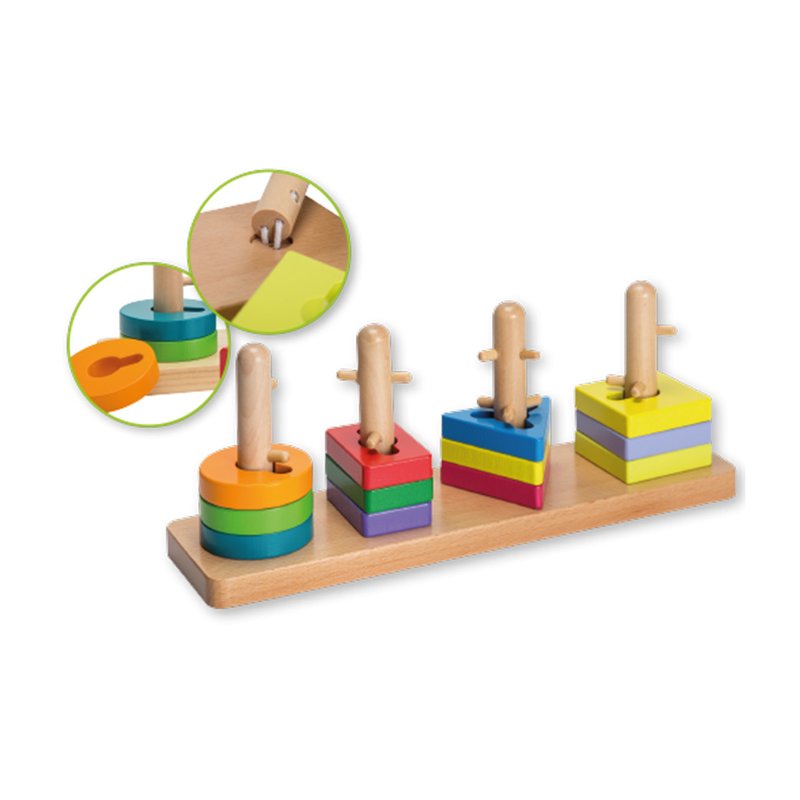 Joueco - Joc de potrivire - 4 forme geometrice 