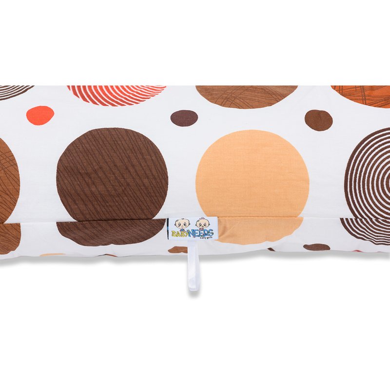 BabyNeeds - Perna 3 in 1 pentru gravide si bebelusi Soft Plus, Cerculete maro image 2