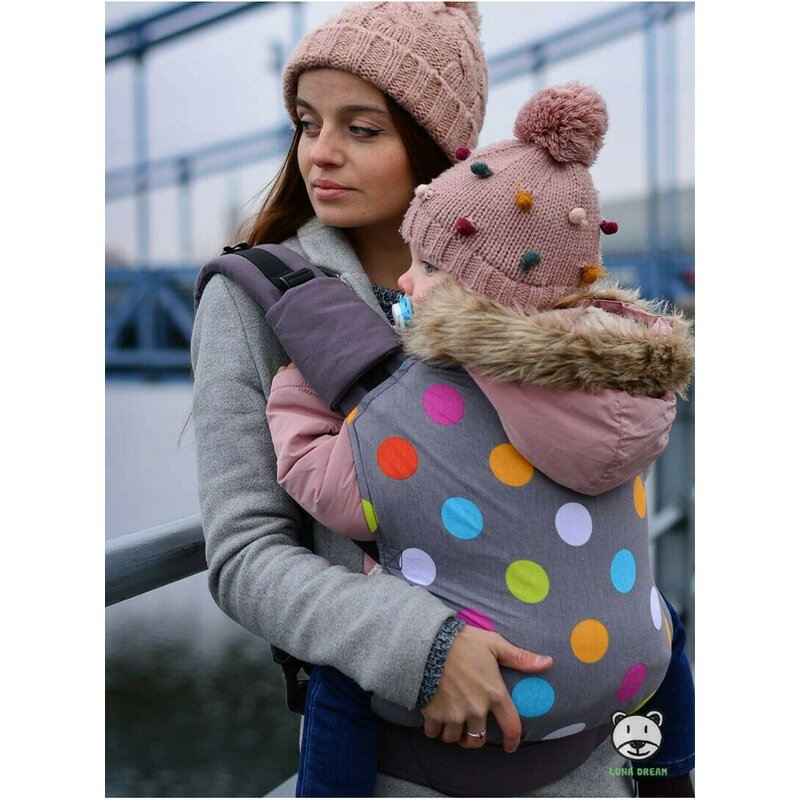 Luna Dream - Marsupiu ergonomic 2 in 1, Dots image 3