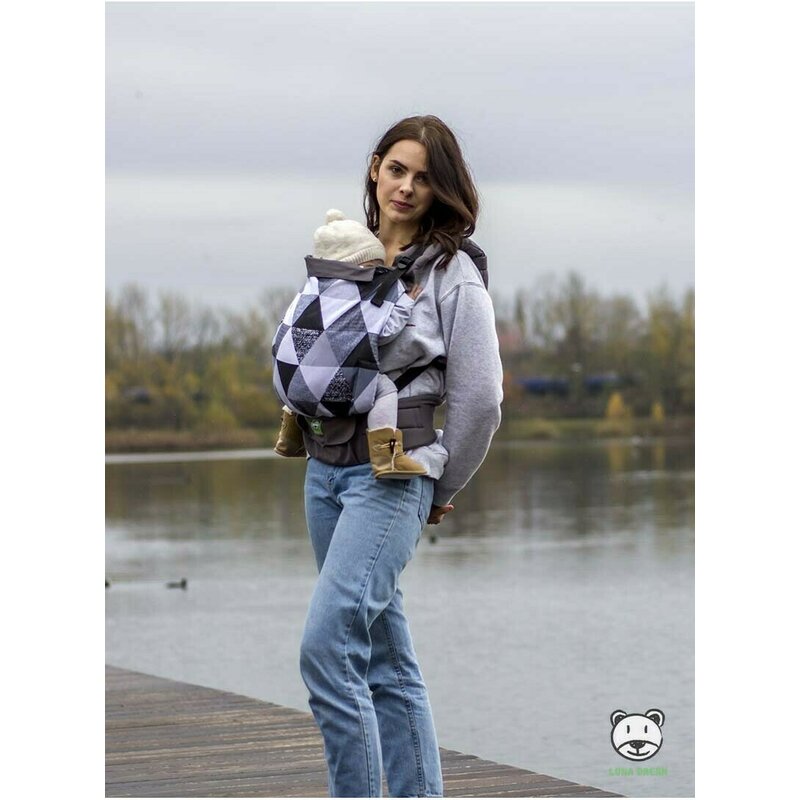 Luna Dream - Marsupiu ajustabil Grow Up, Grey Triangles image 1