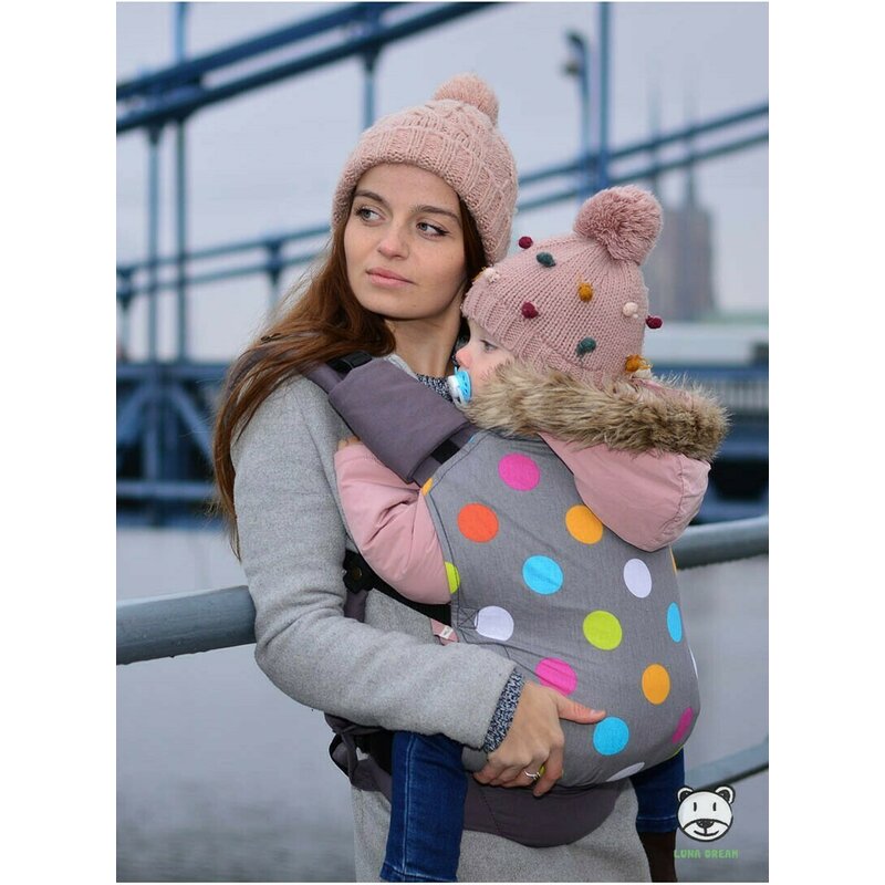 Luna Dream - Marsupiu ergonomic 2 in 1, Dots image 4